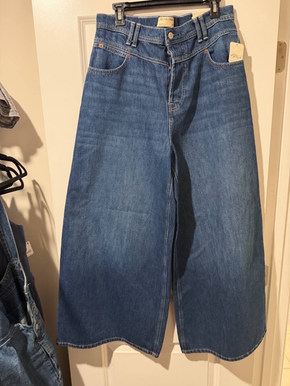 We The Free Give And Take Extra Baggy Wide Leg 🔥 Size 29 Dark Blue